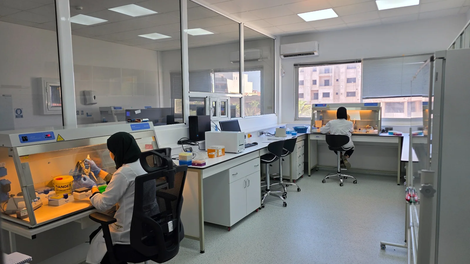 Les espaces de laboratoire